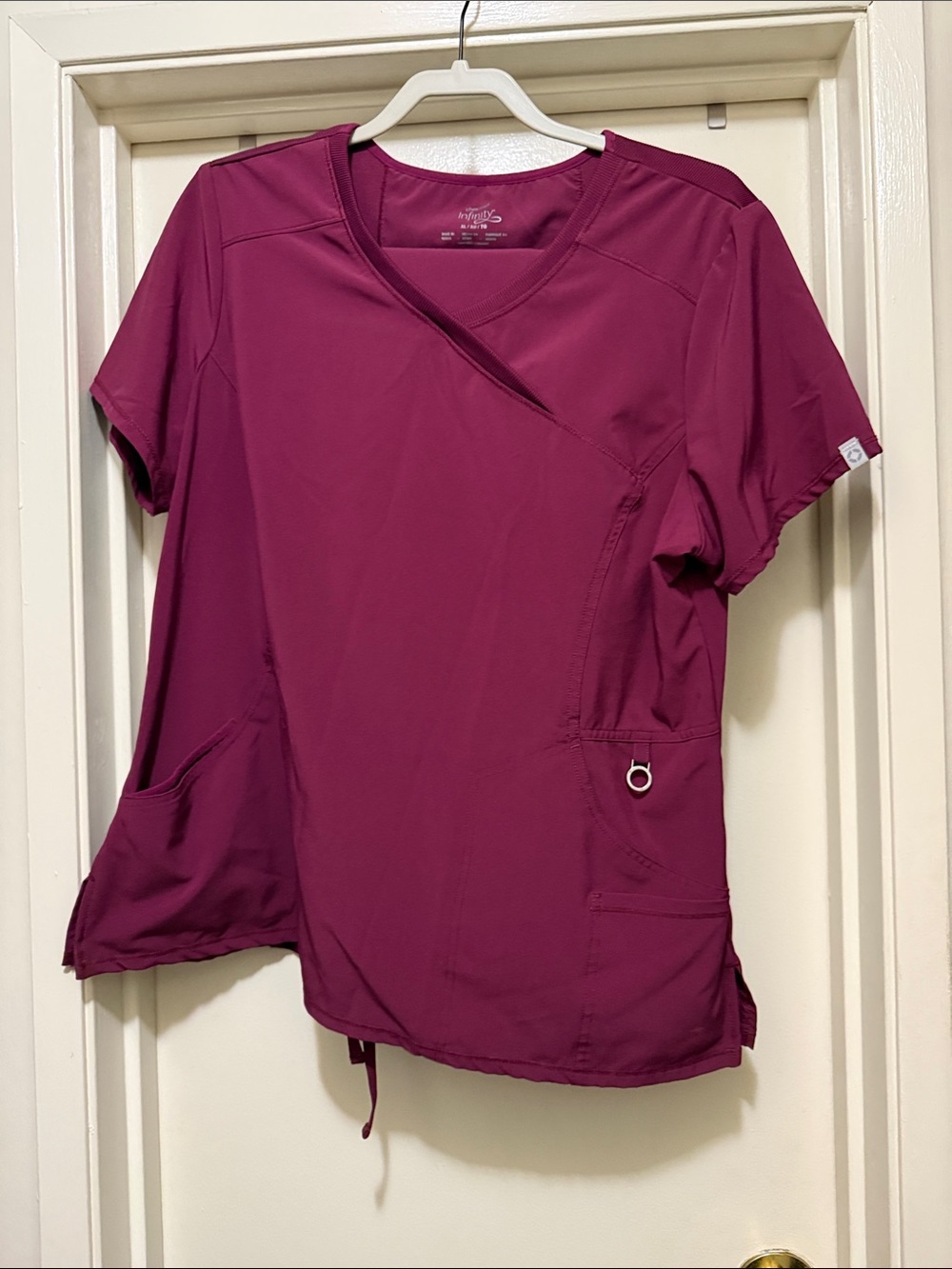 Women's Berry/Magenta Scrub set XL/M Tall